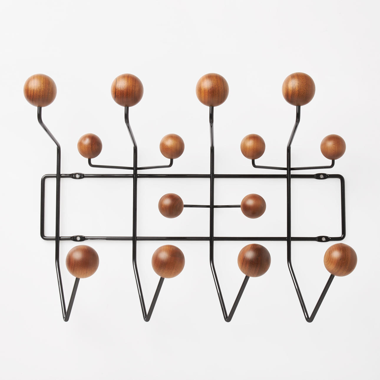 RAY & CHARLES EAMES. "Hang it all", Vitra, lackerad metall, valnöt, samtida.