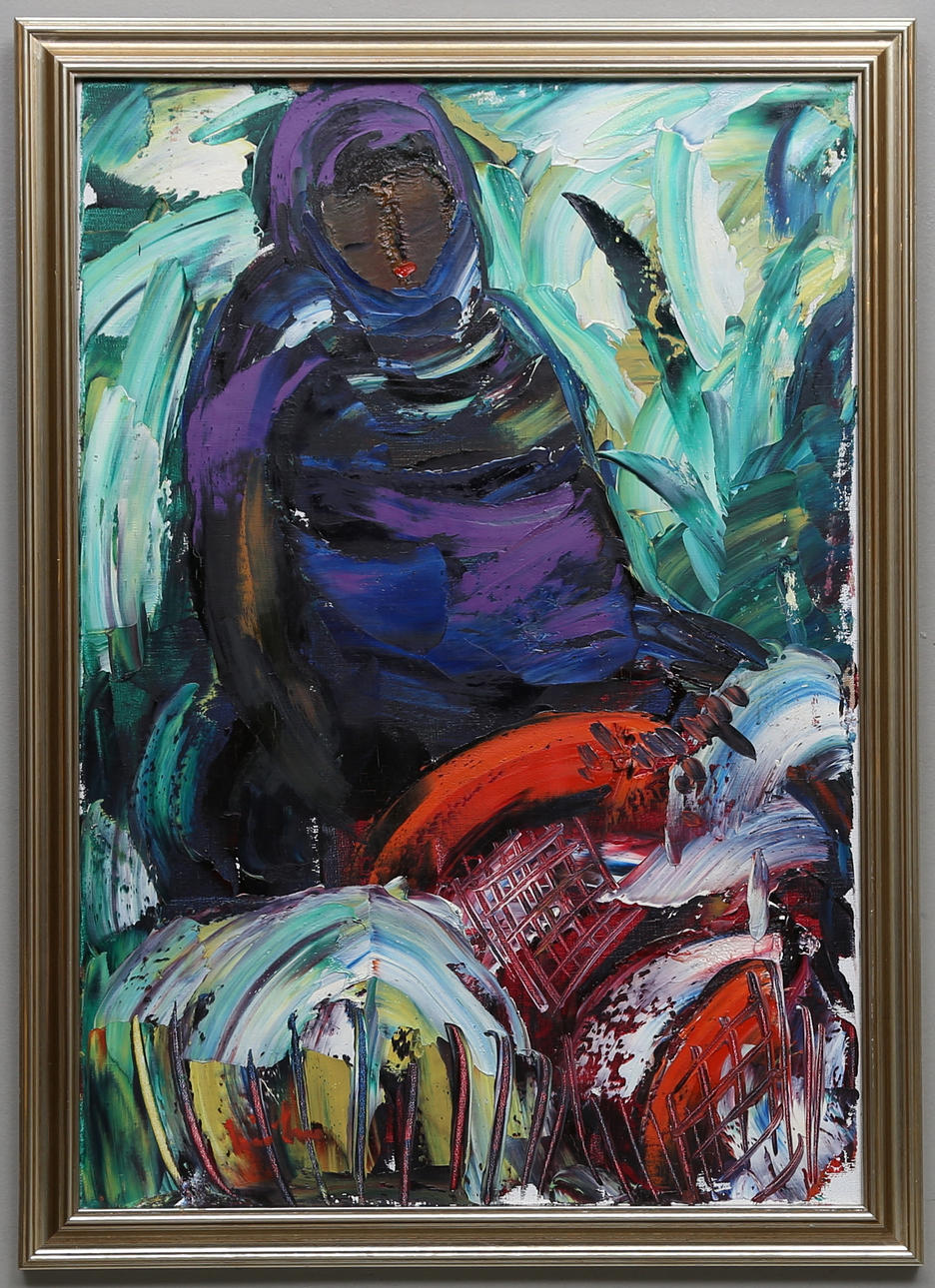 ERIK LOO. "Nr. 2, Ibiz". Olja på duk. Signerad.