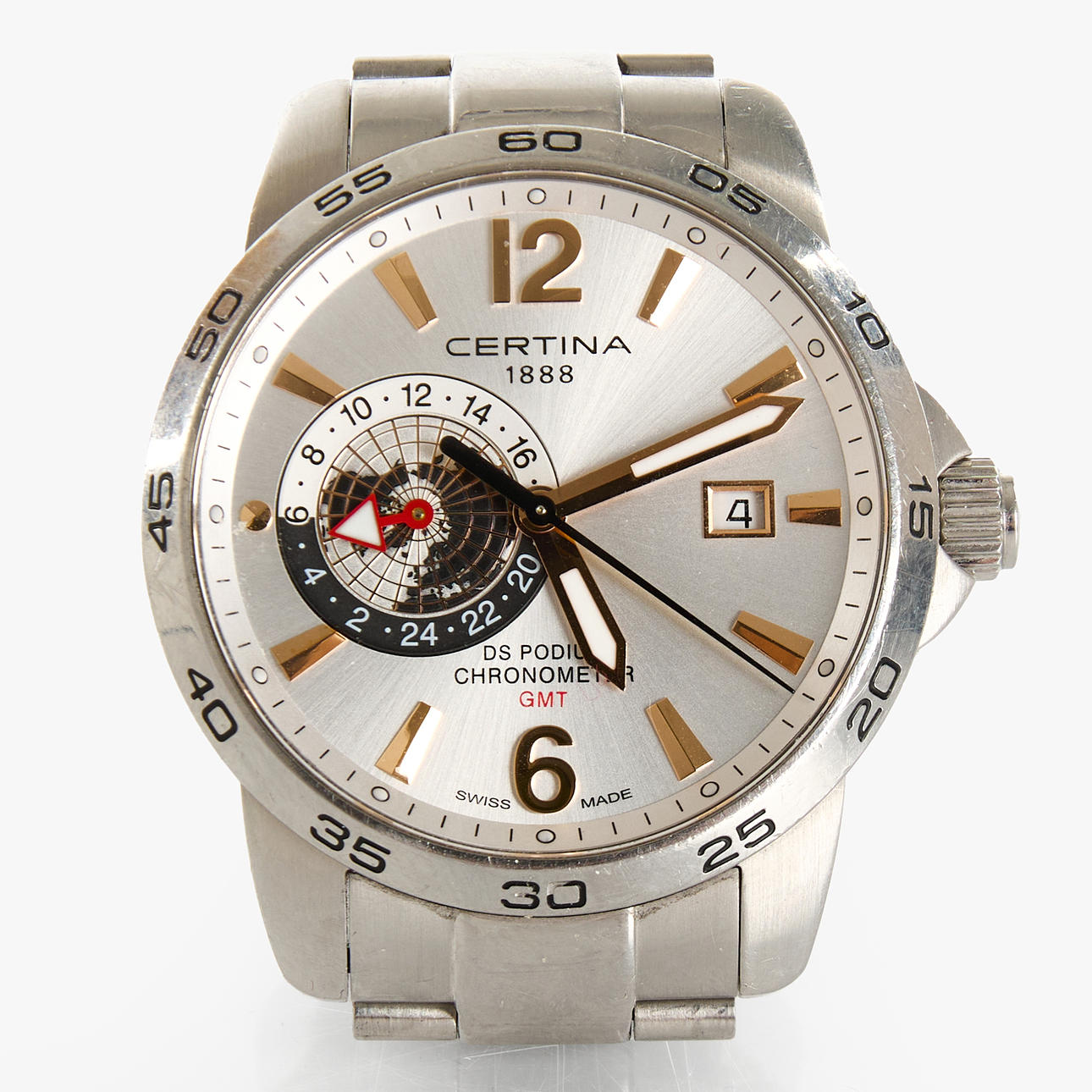 CERTINA DS PODIUM, men's wristwatch, GMT Chronometer.