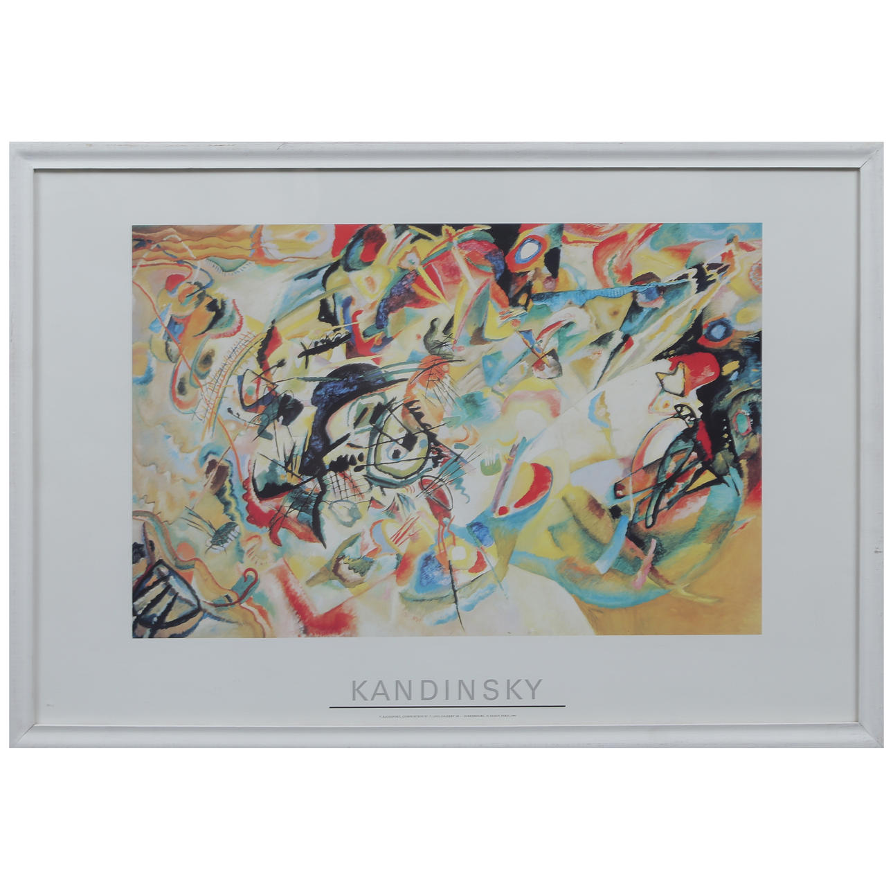 WASSILY KANDINSKY, SILKSCREEN ADAGP PARIS 1990.