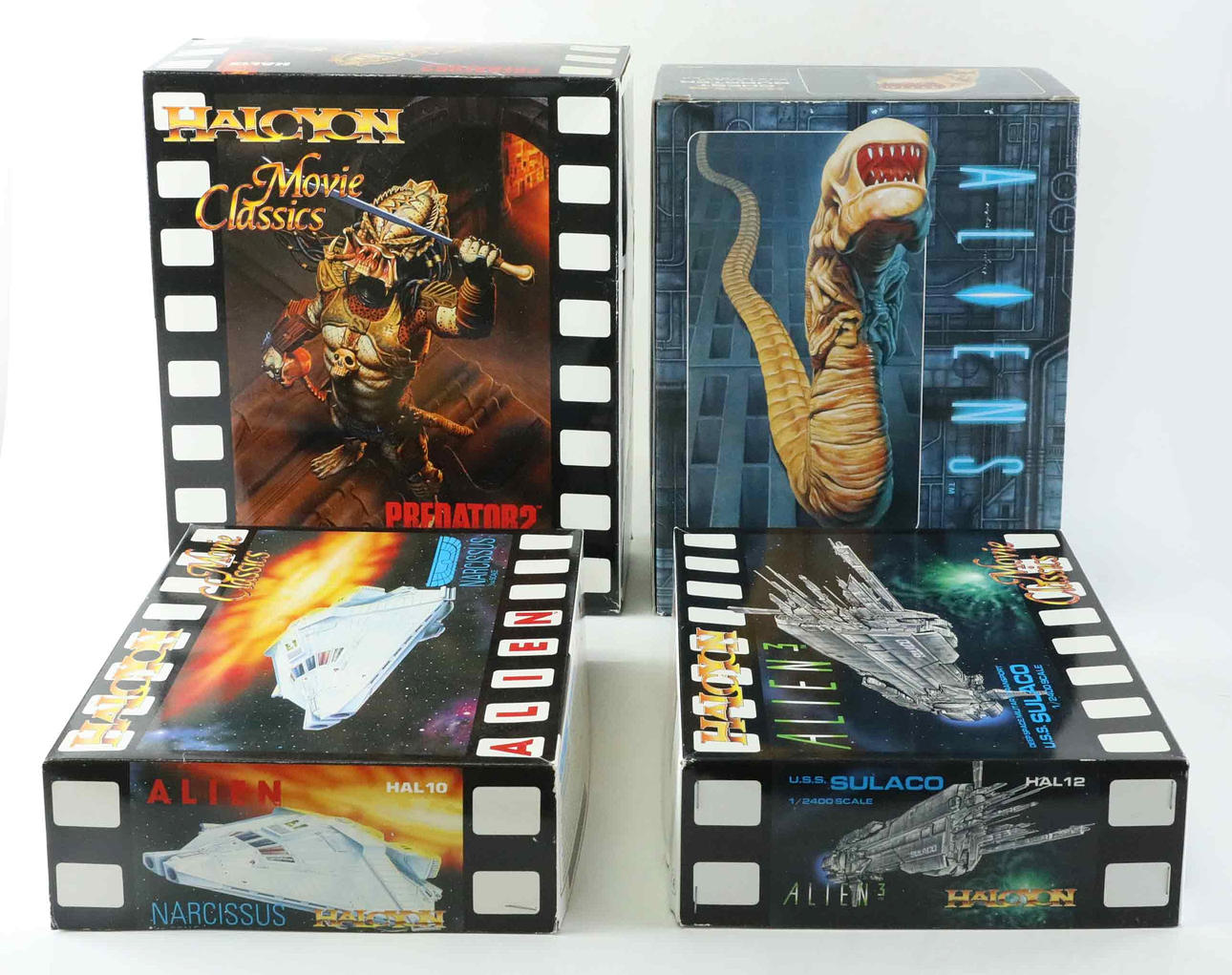 HALCYON. Model Kit, Aliens, Alien, Alien 3, Predator 2 Creature, 1991, 1992, 1994.