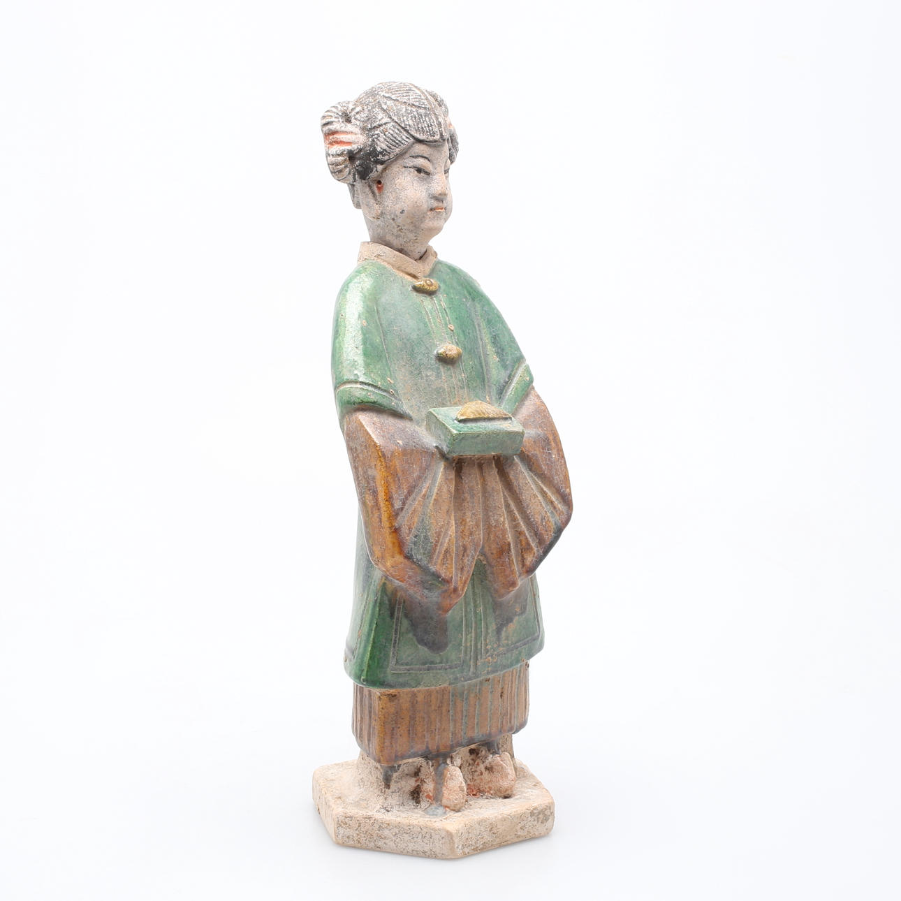 GRAVFIGUR i terracotta, Ming dynasti, (1368-1644), Kina.