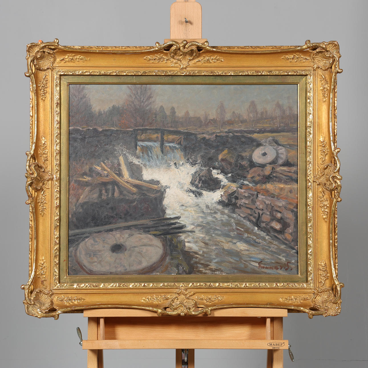 GUNNAR SVENSSON. OIL ON PANEL, signed.