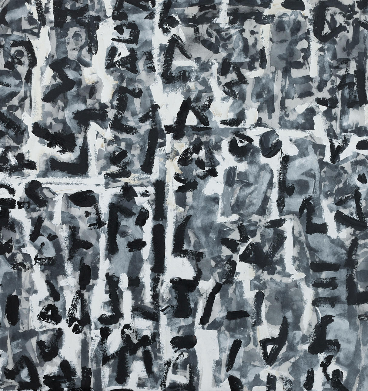 VALTER GIBSON. Composition, oil on canvas.