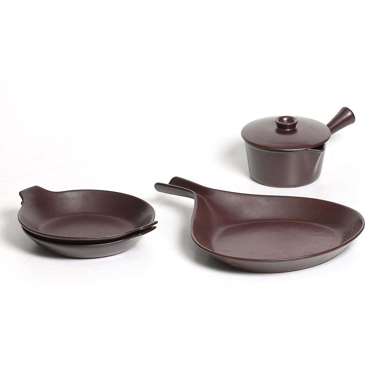 SERVISDELAR, 4 st, keramik, "Terma", Stig Lindberg, Gustavsberg, 1900-tal.