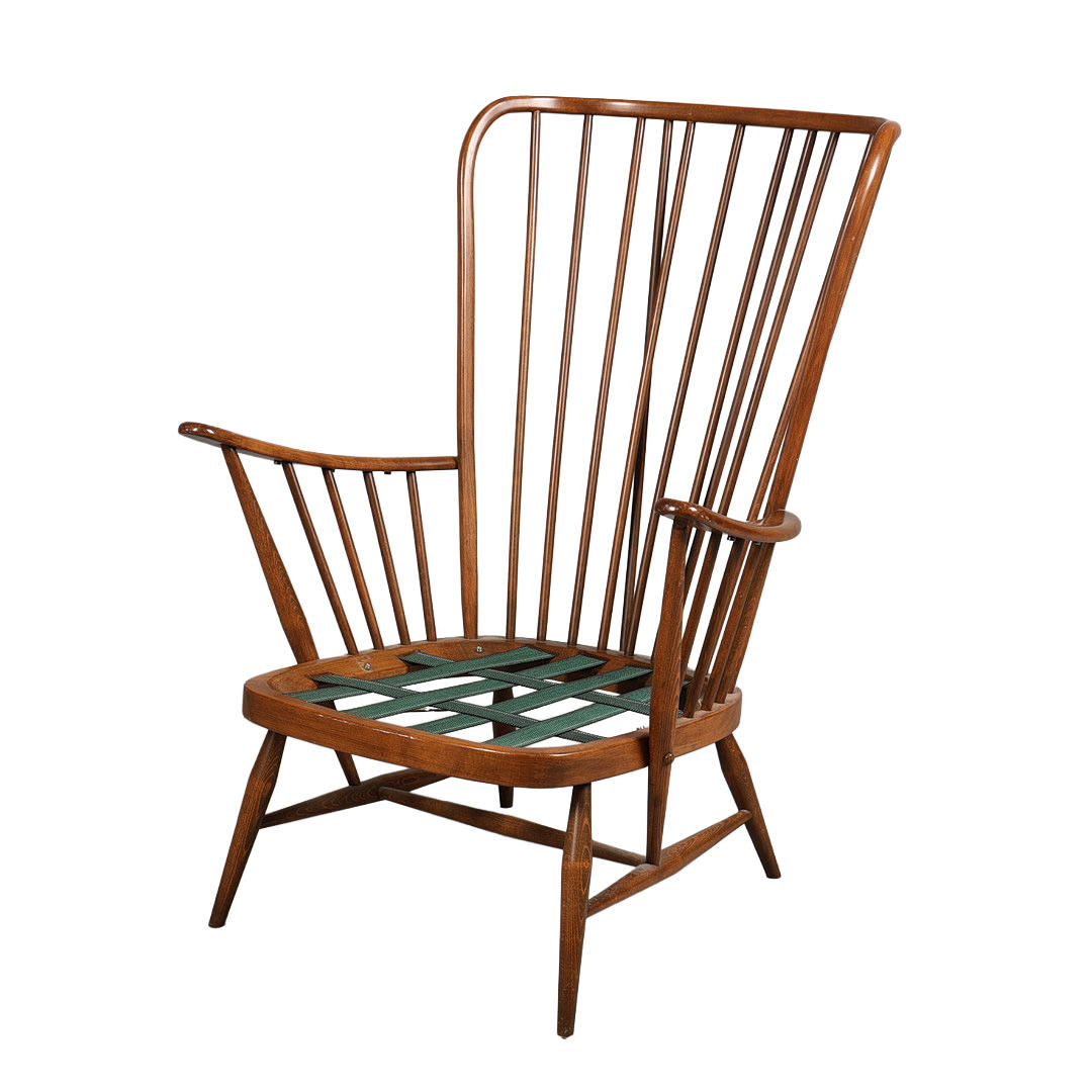 AN ERCOL 'EVERGREEN' ARMCHAIR.