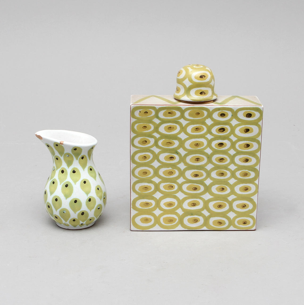 KANNA samt TEDOSA, fajans, Stig Lindberg.