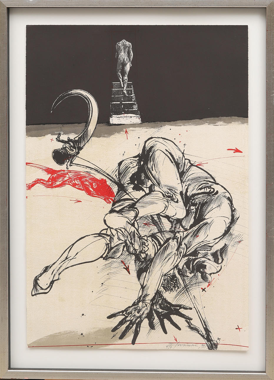 VLADIMIR VELICKOVIC. Serigraph, signed and numbered 17/150, dated 1993.