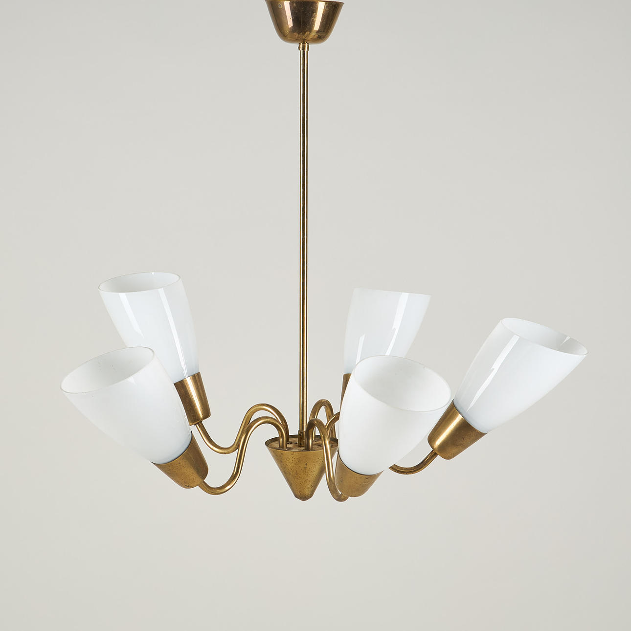 A ceiling lamp, model ER133/5, Itsu, mid 20th century.