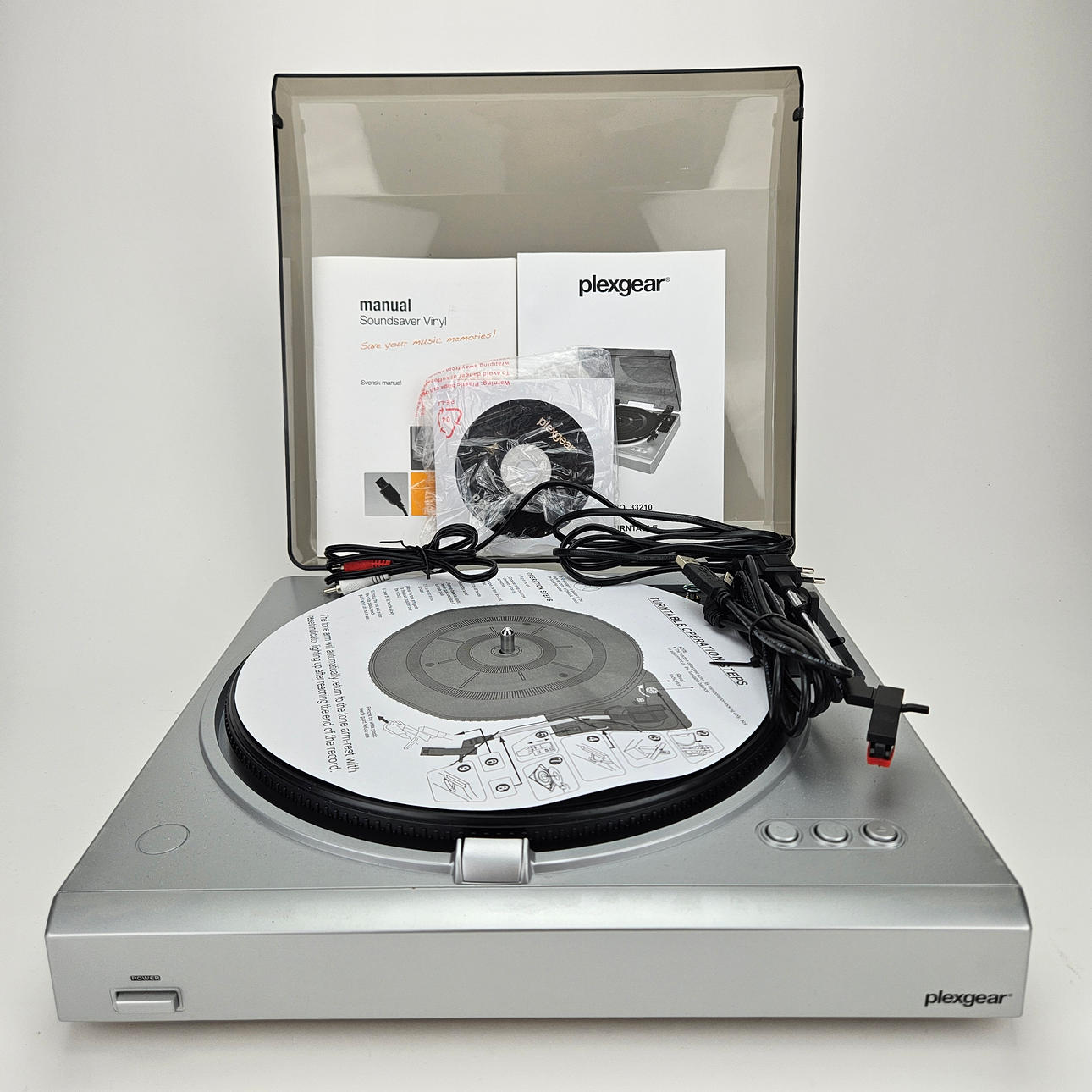 TOCADISCOS, USB, Plexgear.