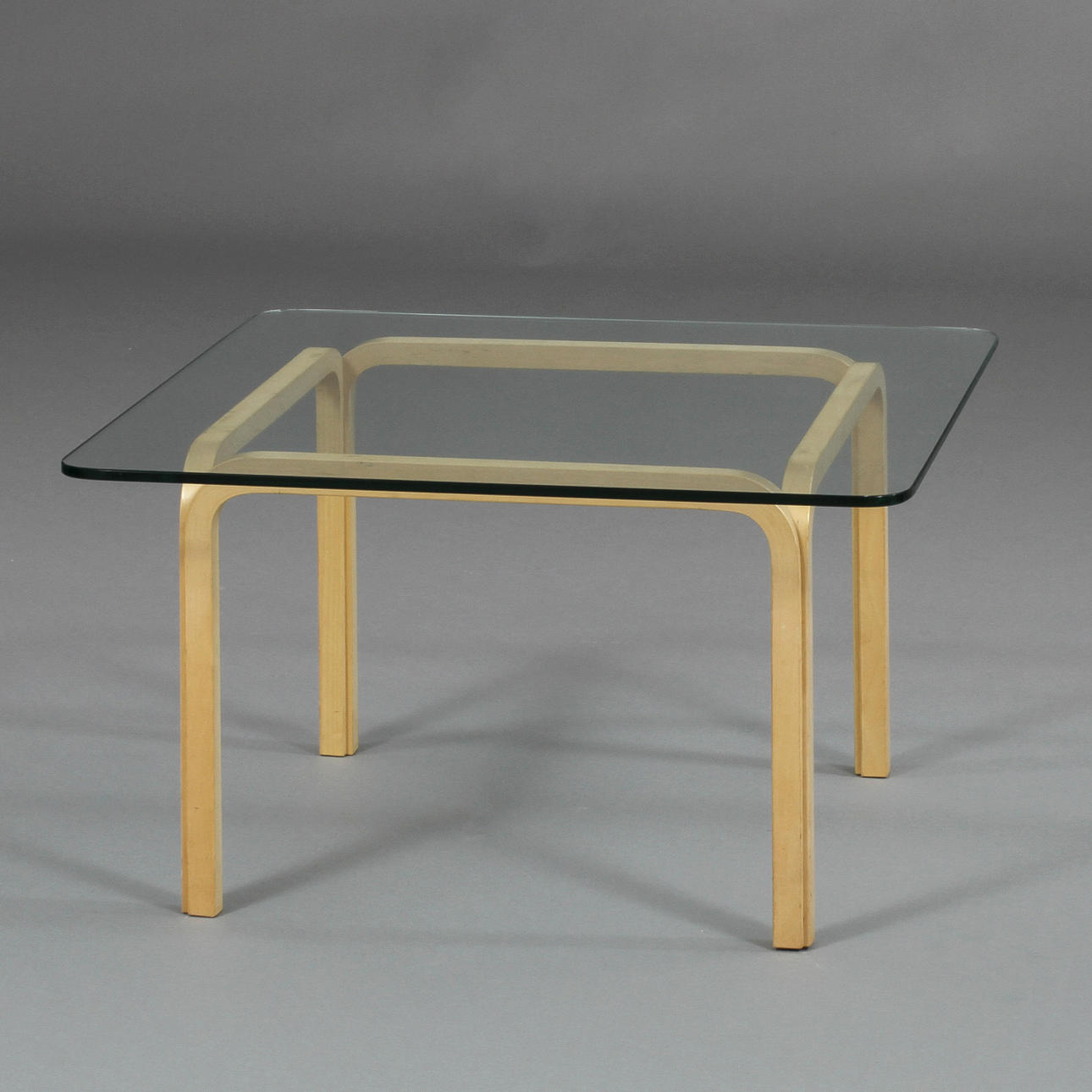 SOFFBORD med glasskiva, "Y805" design Alvar Aalto Finland.