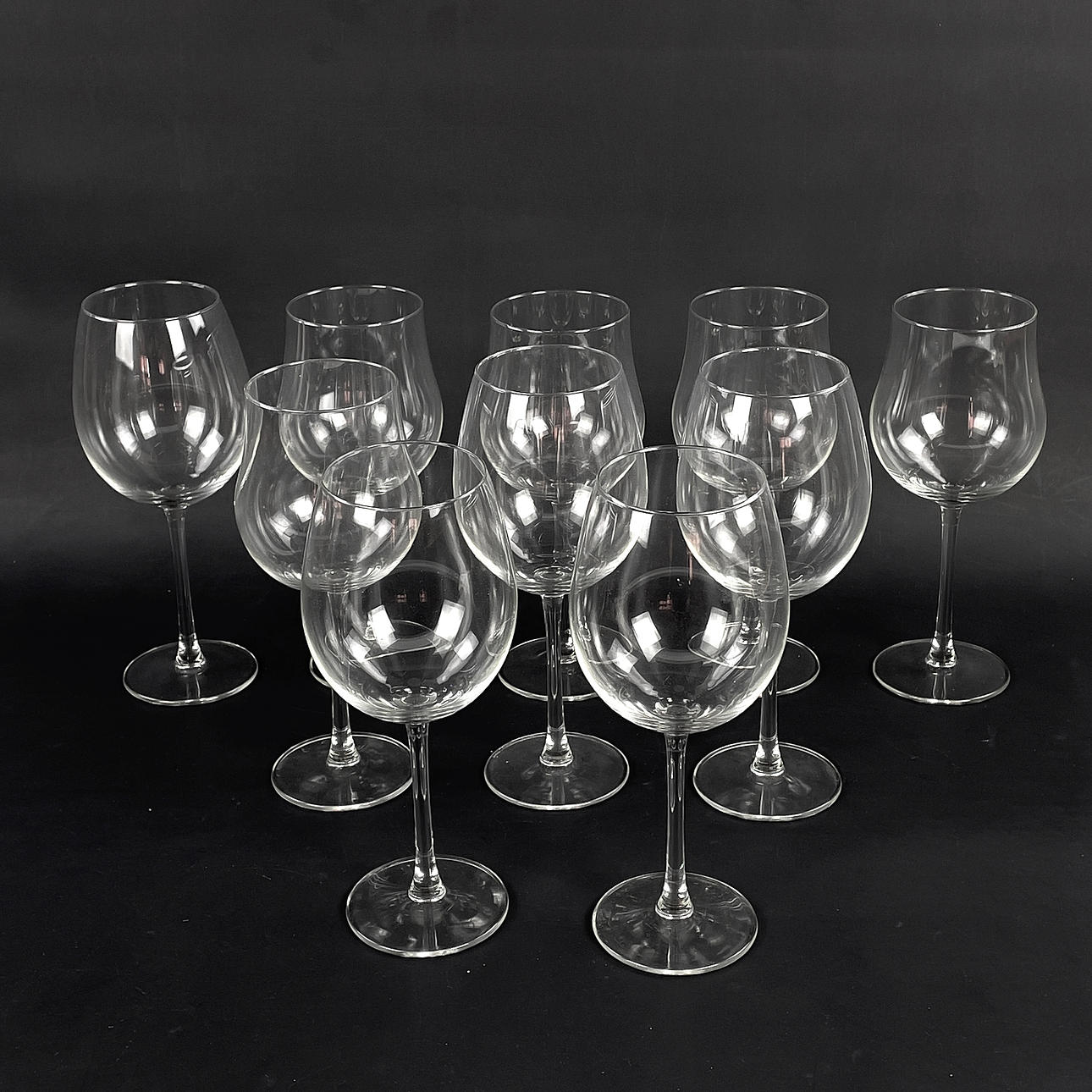 WINE GLASSES, clear glass, 5 + 5 pcs.