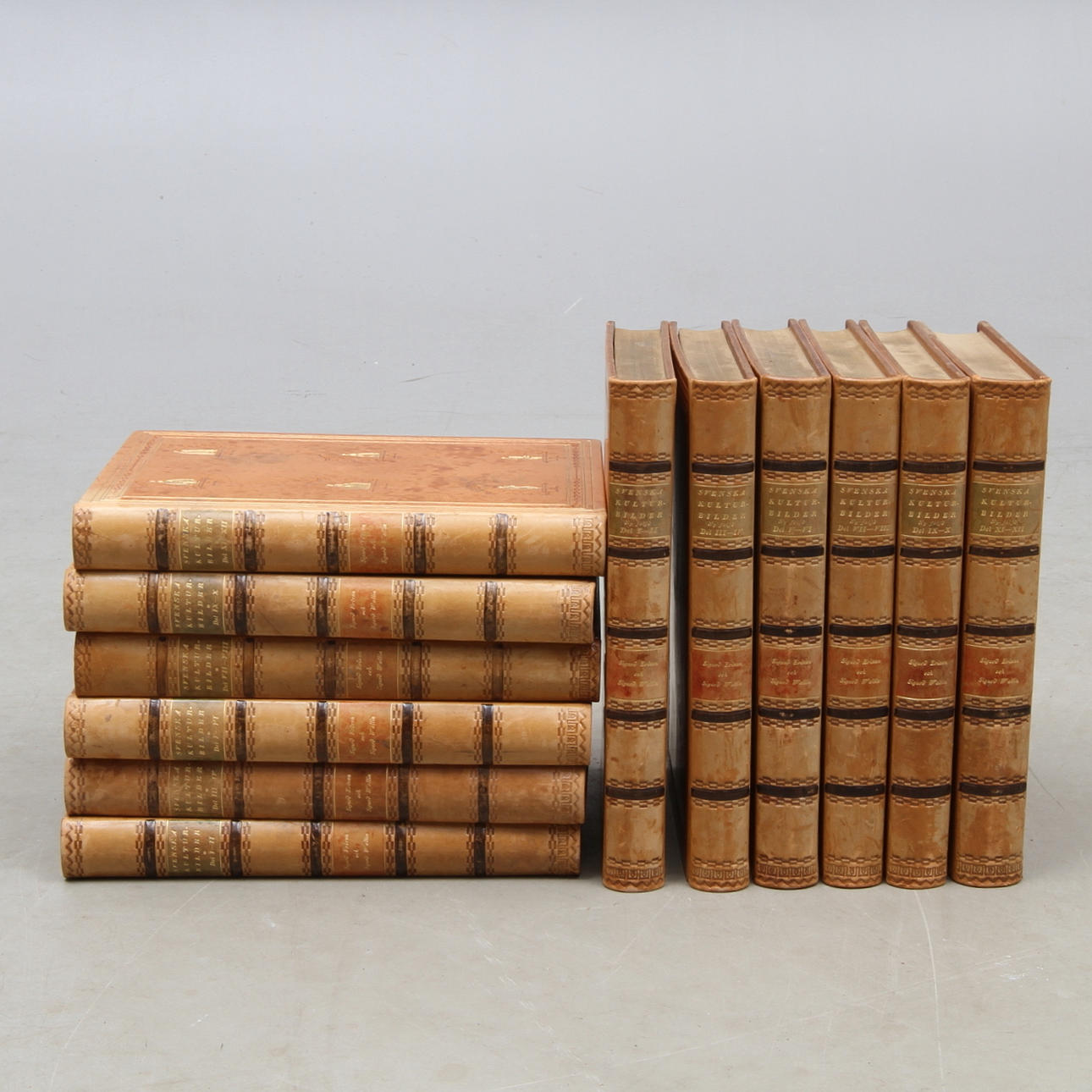 BÖCKER, 12 volymer, "Svenska Kulturbilder", del I-XII, samt "Ny följd", del I-XII, Sigurd Erixon, Sigurd Wallin, Skoglunds Bokförlag, Stockholm, 1932 - 1938.