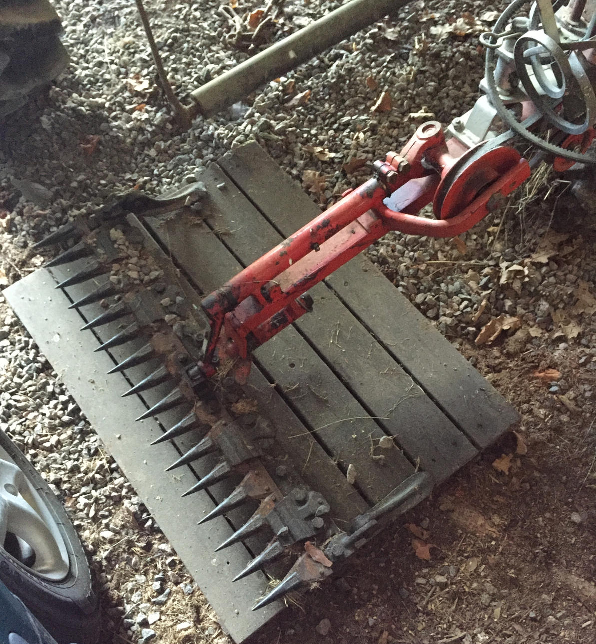 SLÅTTERBALK med motor, 1950-tal.