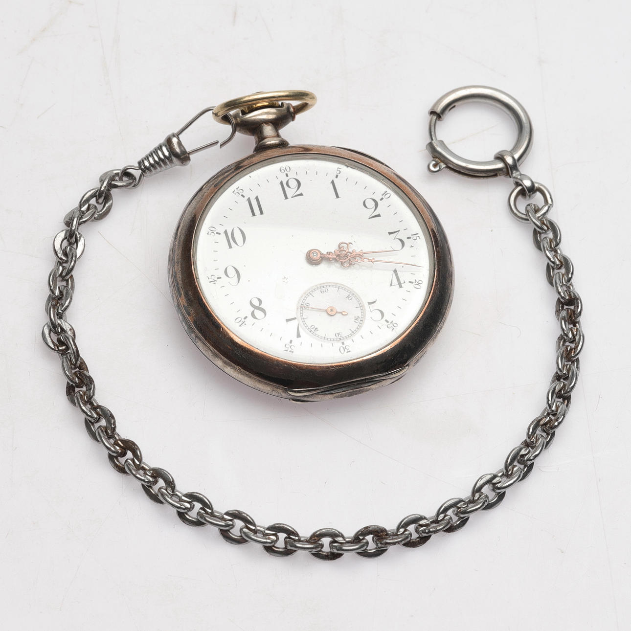 A pocket watch, silver case, 800/1000, Zenith.