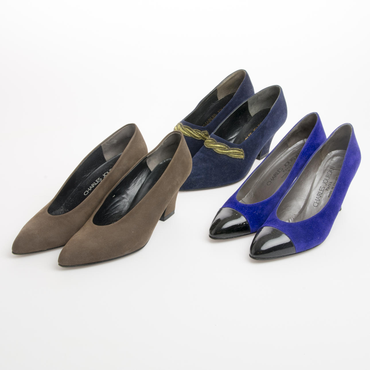 PUMPS, 3 par, Charles Jourdan.