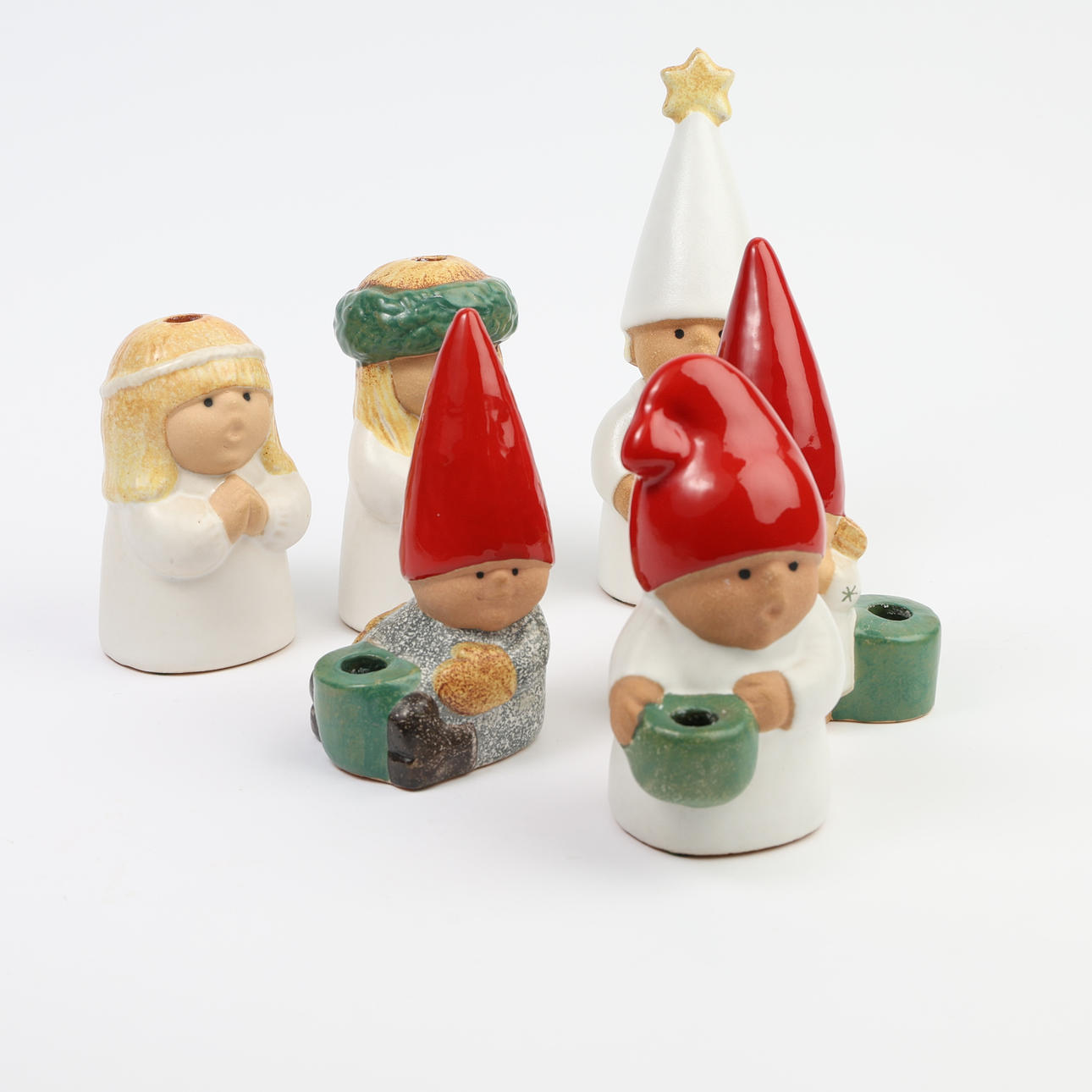 LISA LARSON. Lucia-junafiguurit, 6 st.
