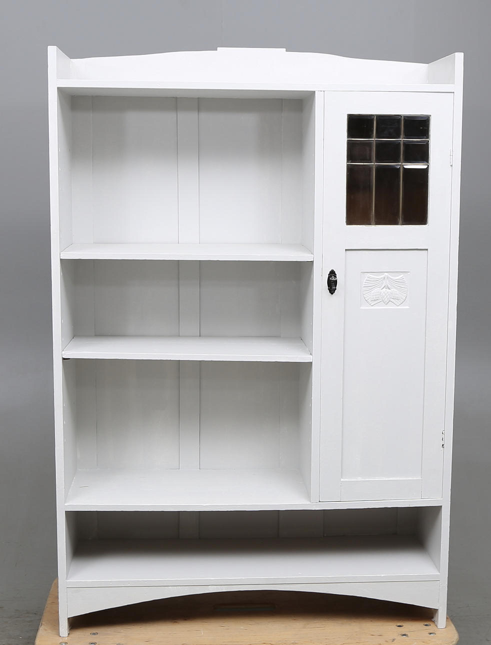 BOKHYLLA MED SKÅP, jugend, 1920-tal.