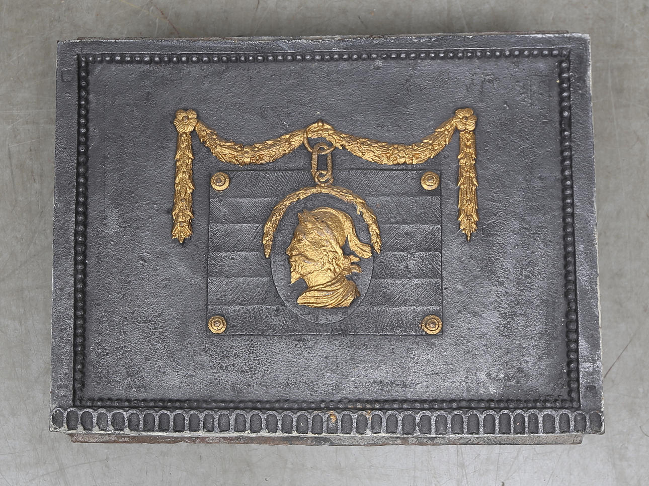 SÄTTUGNSPLATTA, gustaviansk stil, gjutgods.