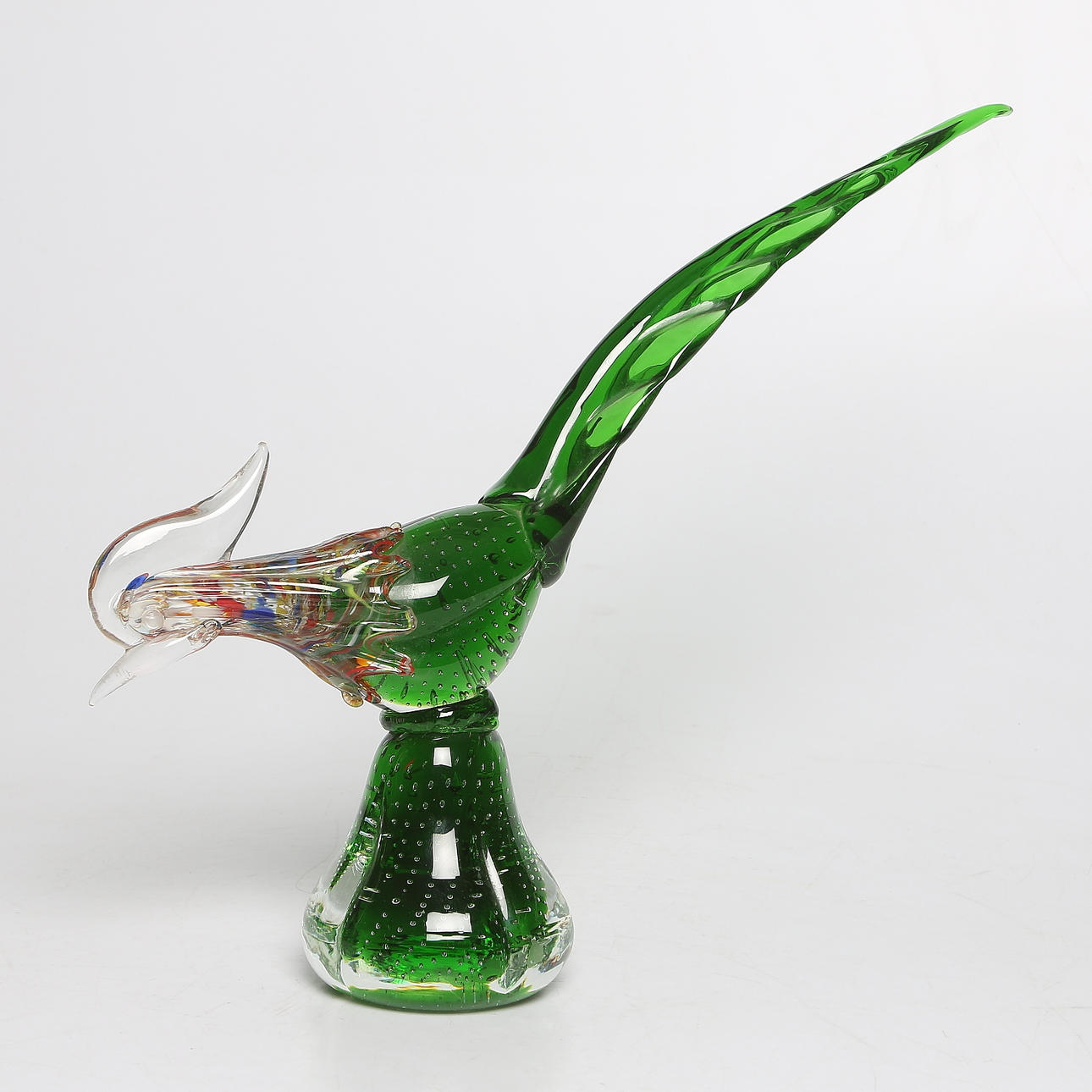 FIGURIN, glas, Tupp, troligen MURANO, Italien.