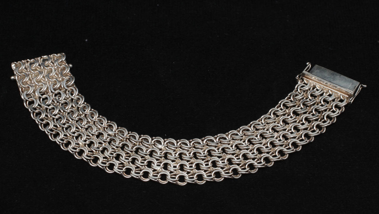 ARMBAND, silver, Bismarck, svenska stämplar, 1970.