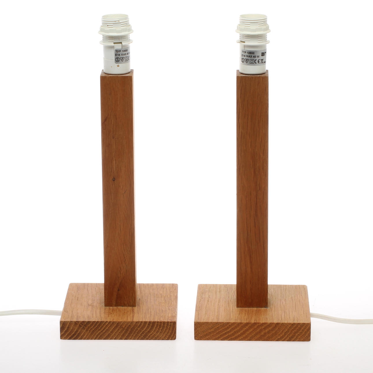 BORDSLAMPOR 1 par, Artilux, 1900/2000-tal.