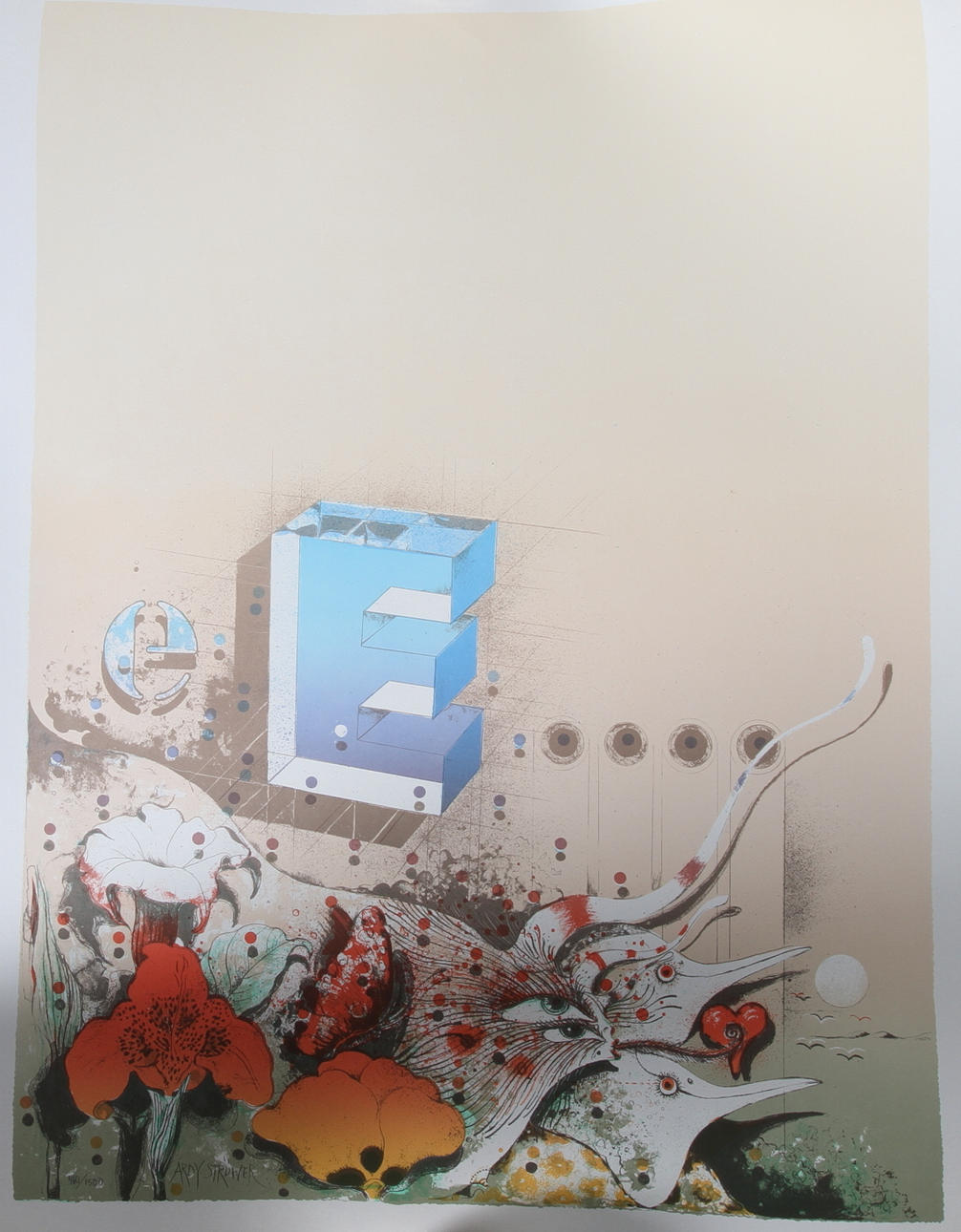 ARDY STRÜWER. litografi, signerad samt numrerad 460/1500.