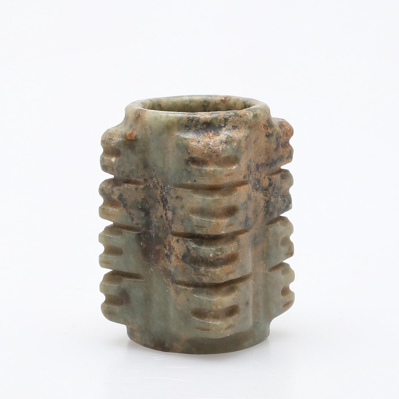 LITEN CONG, jade, Kina, antagligen 1900-tal.