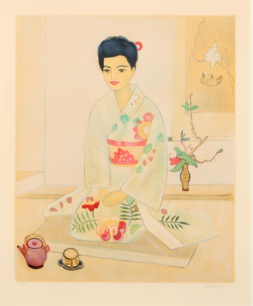 EINAR JOLIN. Composition with Geisha.