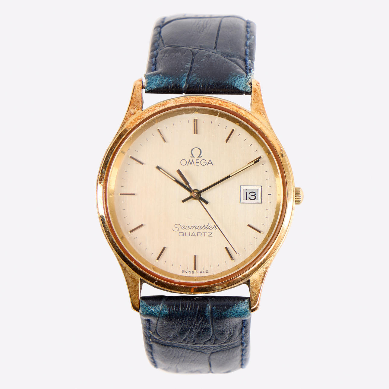 OMEGA, Seamaster, wristwatch, gold 14K.