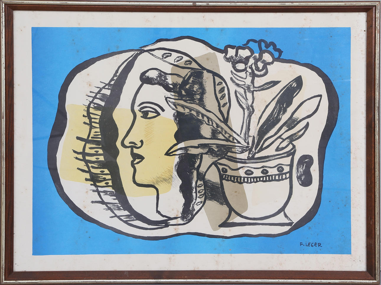 FERDINAND LEGER. Grafiskt tryck, papper, 1900-talets mitt.