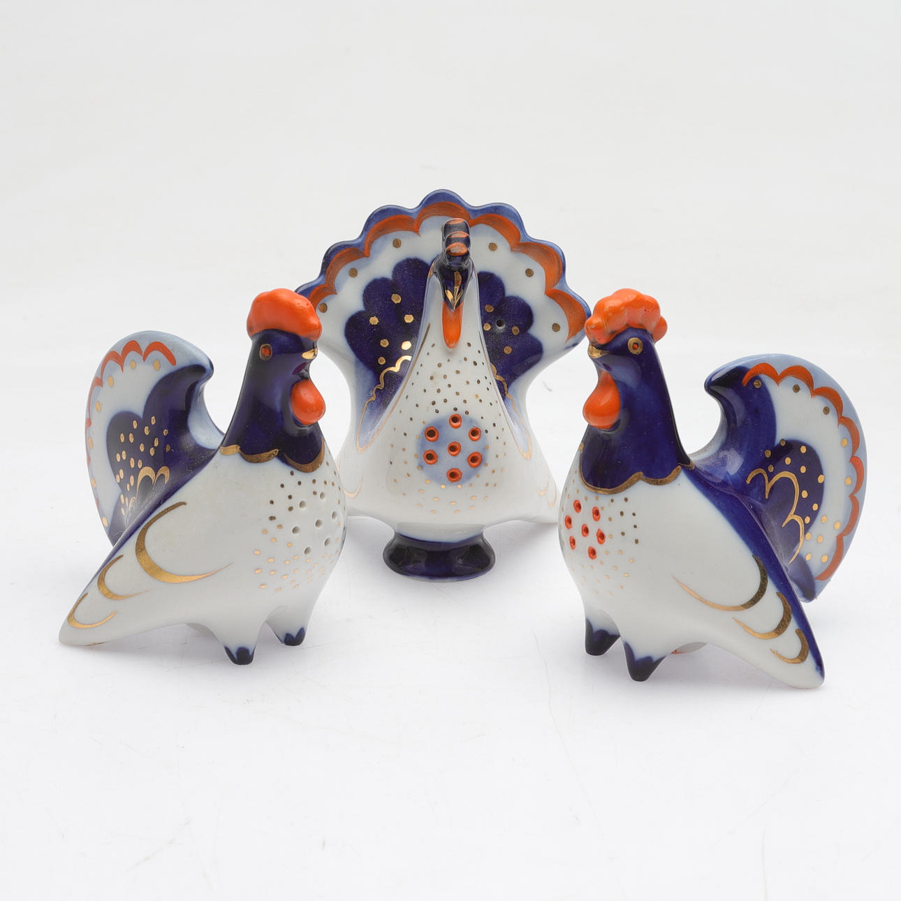 LOMONOSOV, porcelain, 6 pieces, Russia/USSR. Ceramics & Porcelain 