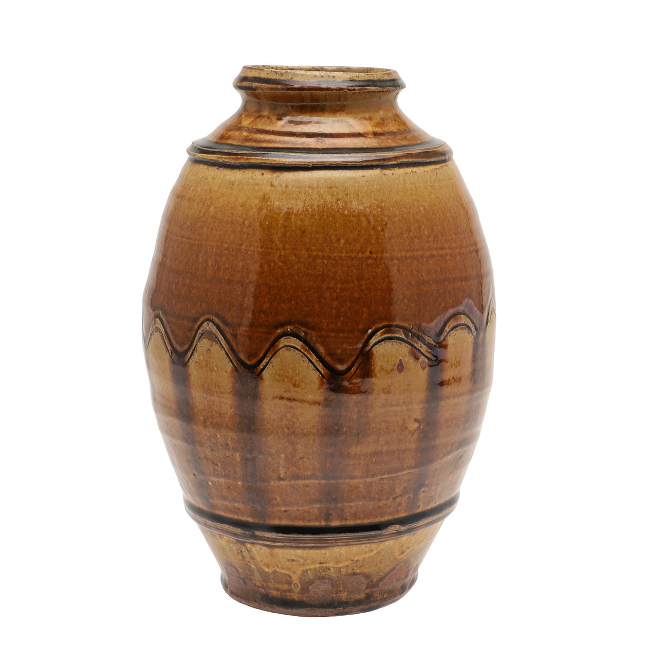 LARGE STUDIO POTTERY VASE.