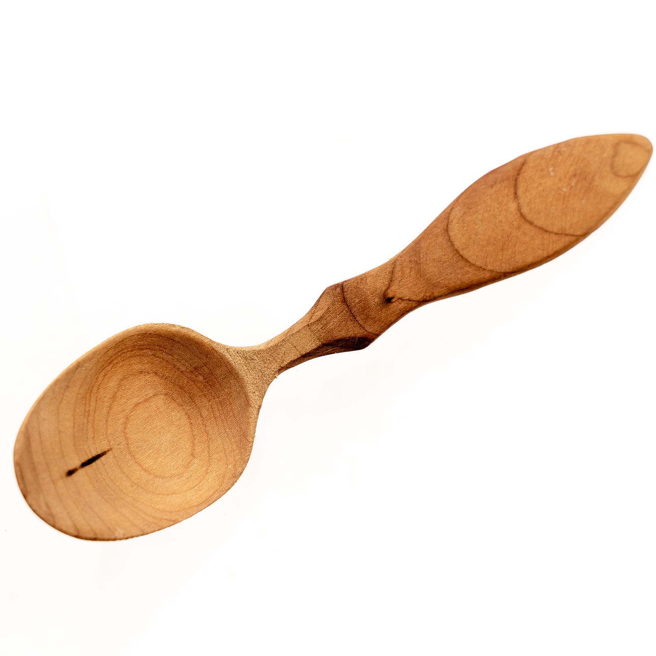 OIDENTIFIERAD SLÖJDARE. Spoon, Craft, Signed: GP.