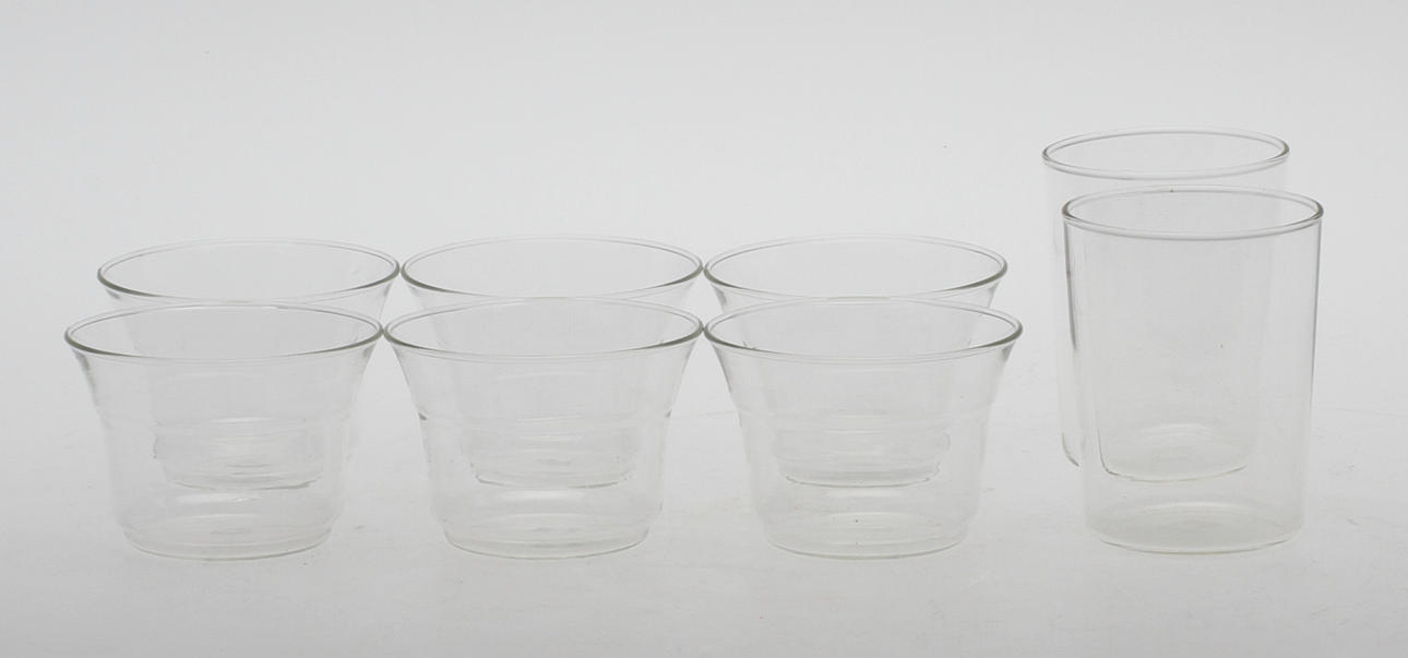 GLAS, 8 st, Jena glas, Tyskland.