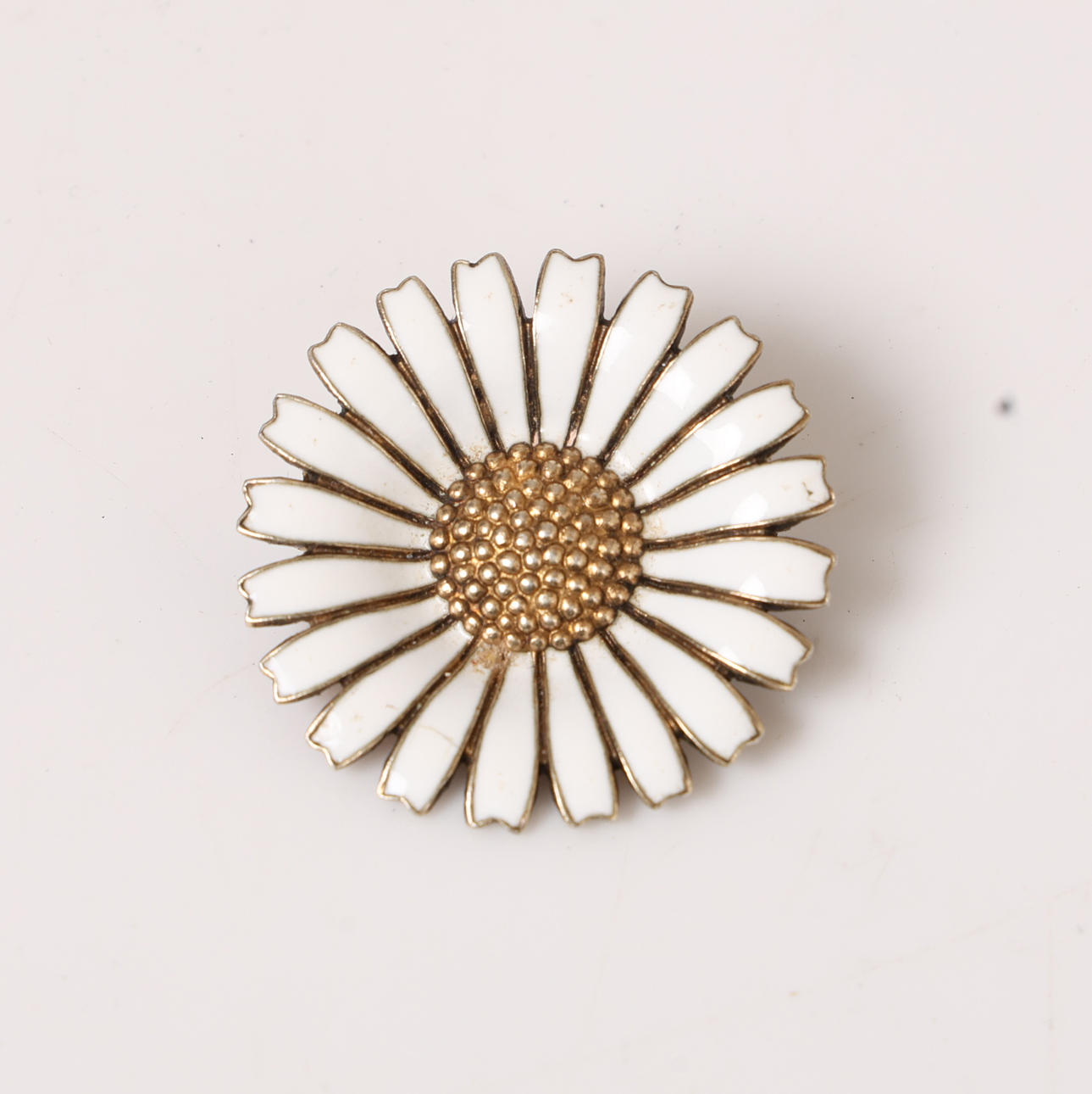 Anton Michelsen デイジー フラワー シルバー ブローチ Anton Michelsen アントンミッシェルセン】デンマーク王室御用達の銀