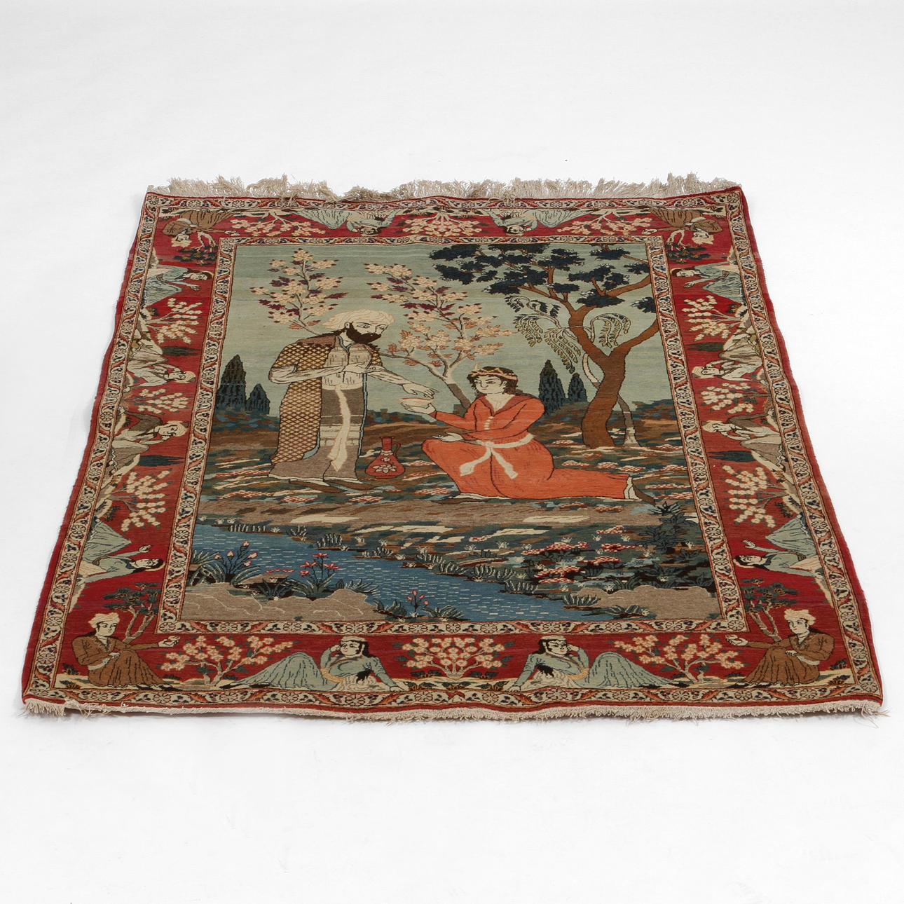 MATTA, semiantik figural Keshan. 207 x 135 cm.