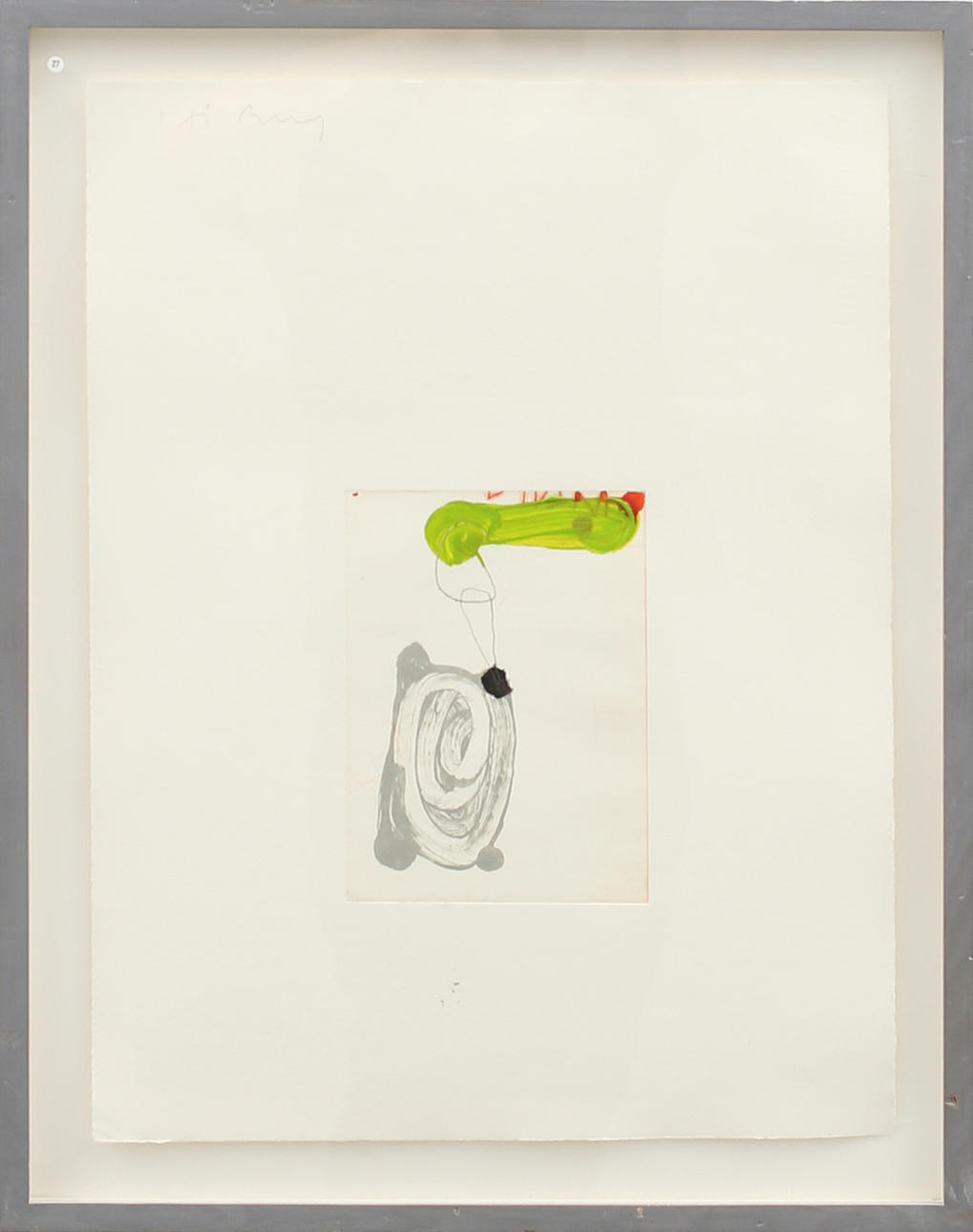 HÅKAN BERG. Abstrakt komposition, blandteknik, signerad.