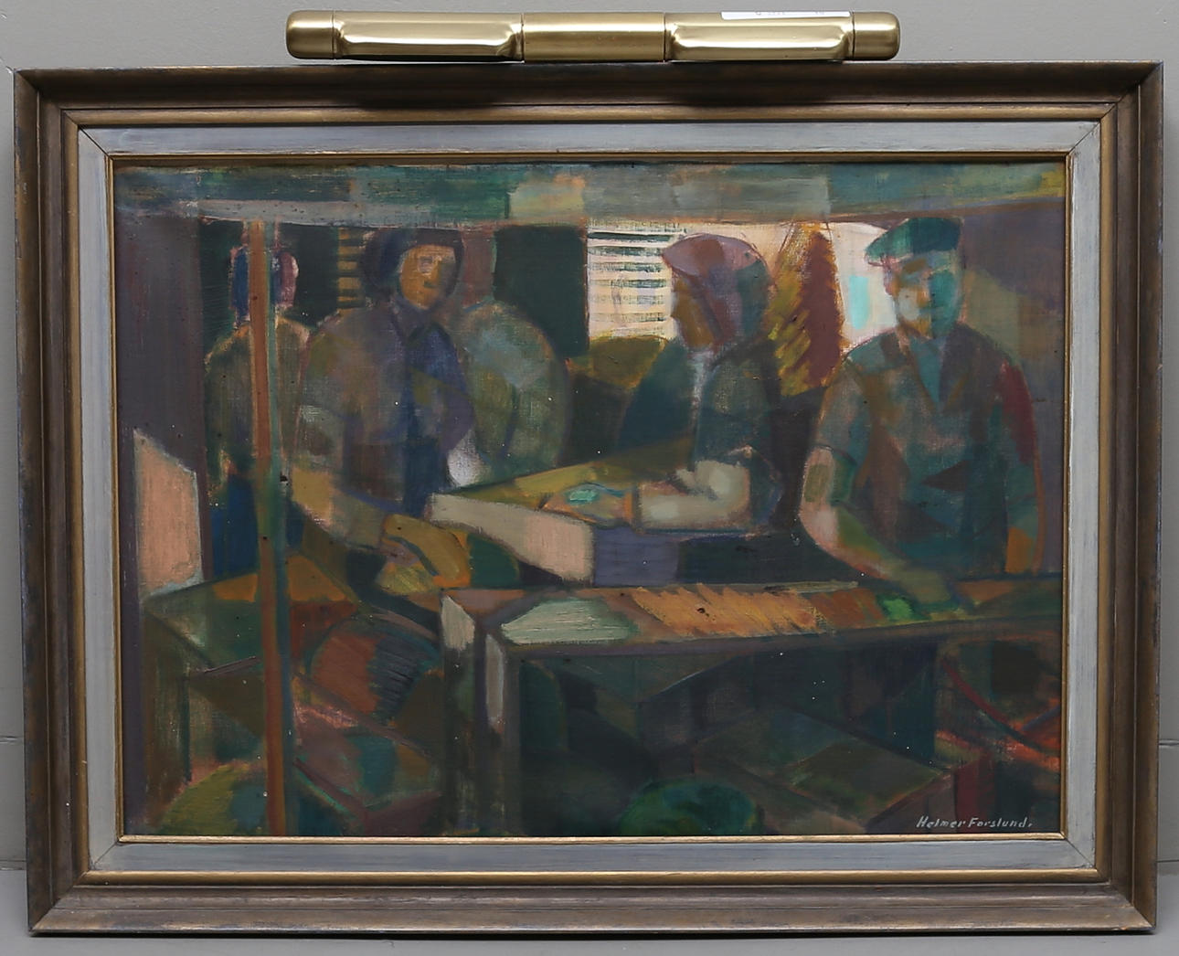 HELMER FORSLUND. Olja på duk, signerad.
