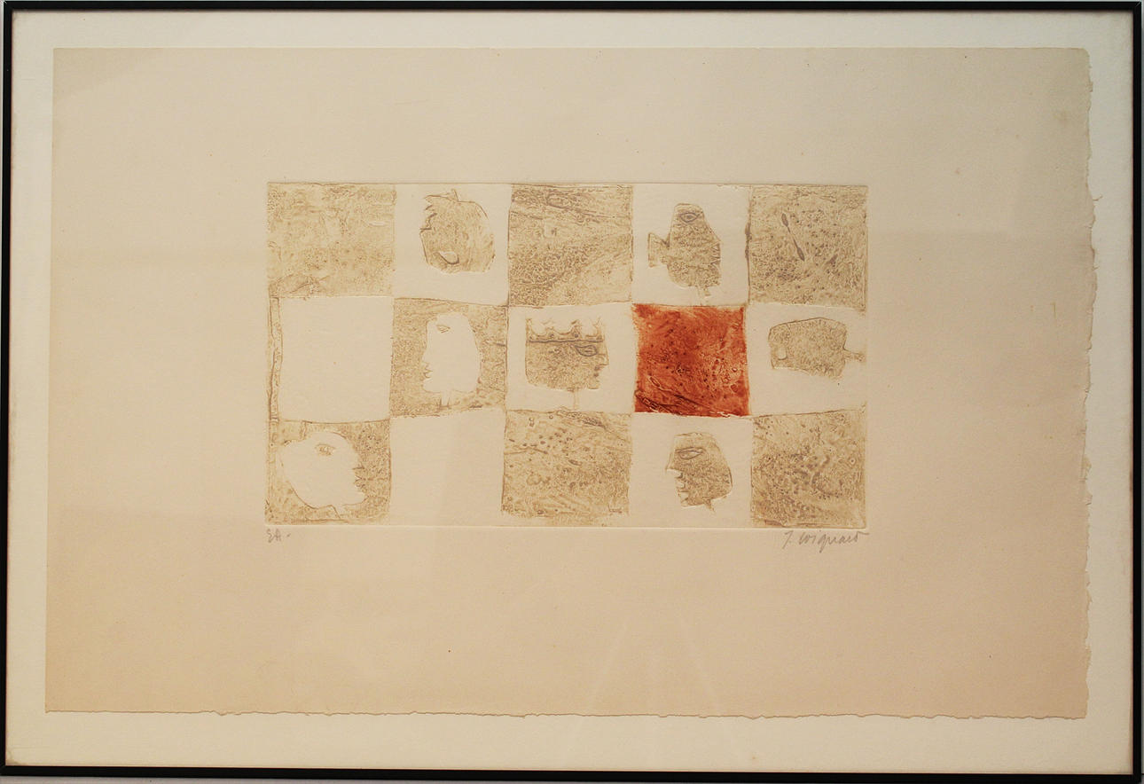 JAMES COIGNARD. Ansikten. Karborundumetsning. Signerad J Coignard. EA.