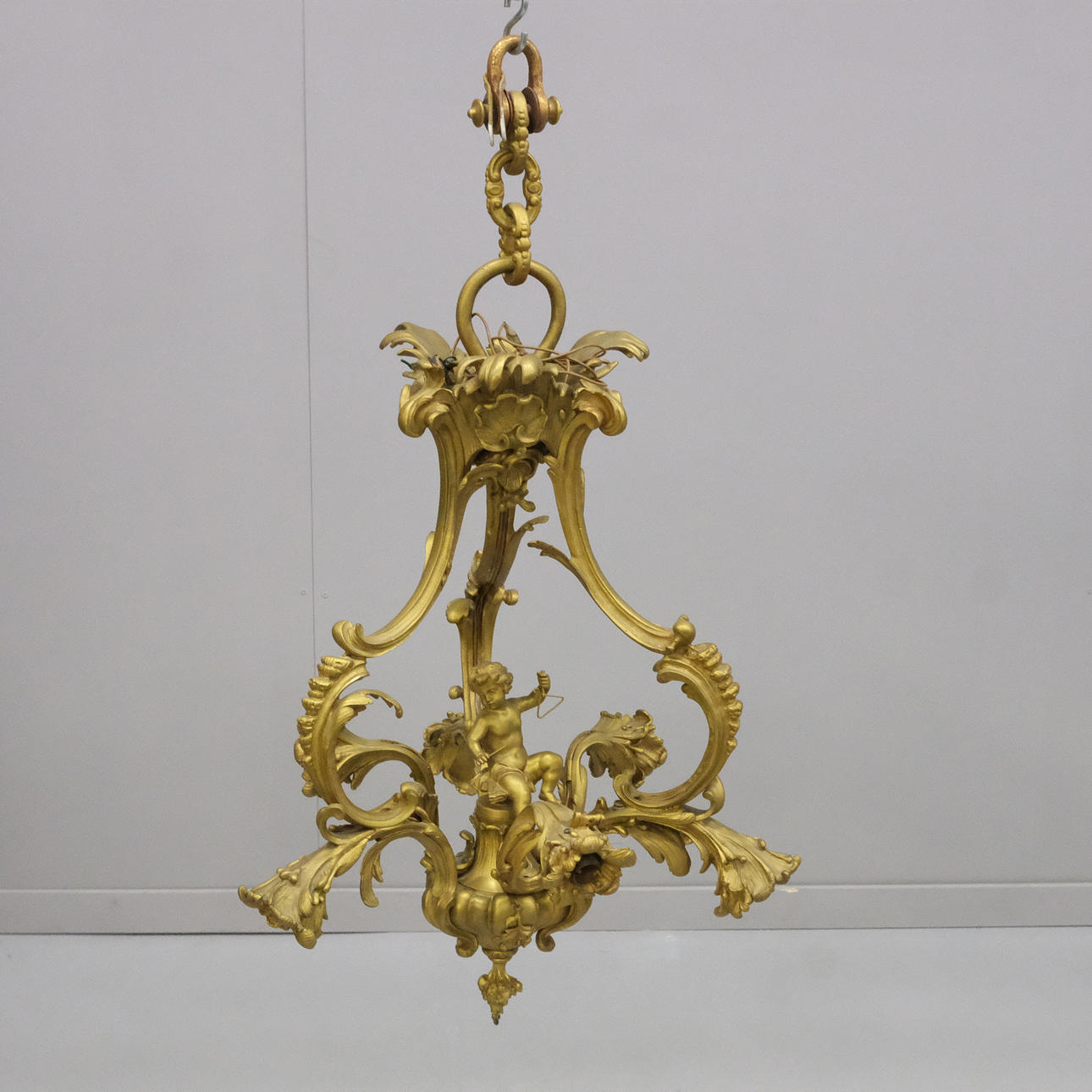 CEILING CHANDELIER, BRONZE, ROCOCO STYLE. Lighting & Lamps - Ceiling ...