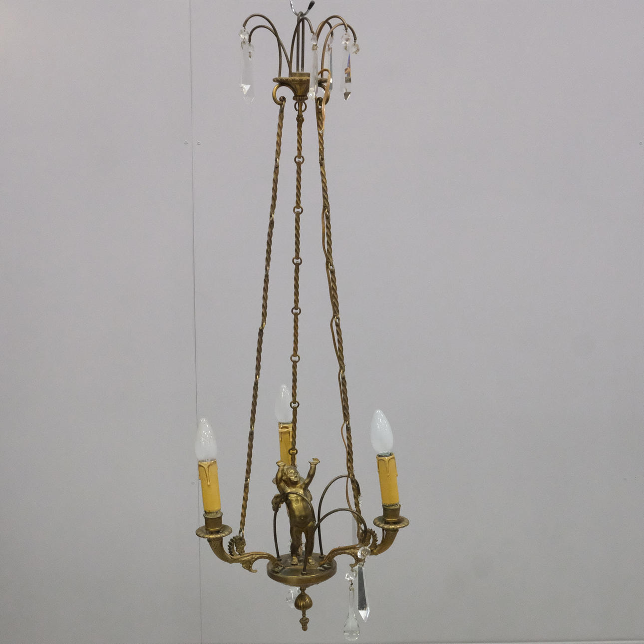 CEILING CHANDELIER, EMPIRE STYLE.