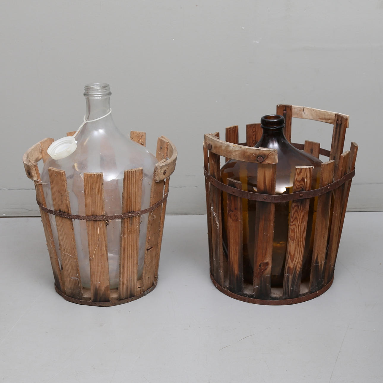 DAMEJEANNE, 2 st. glas, 18/1900-tal.