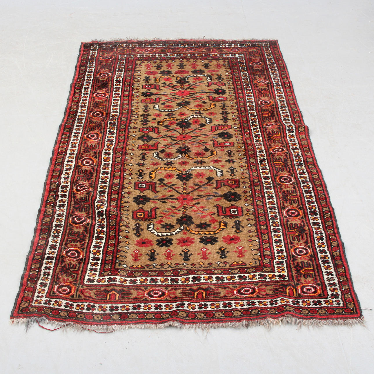 A CARPET, Oriental, red. 106x195.