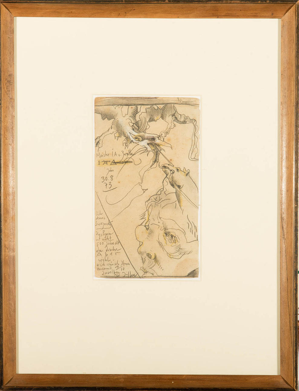 HORST JANSSEN. "Selbst mit dem Drachen".