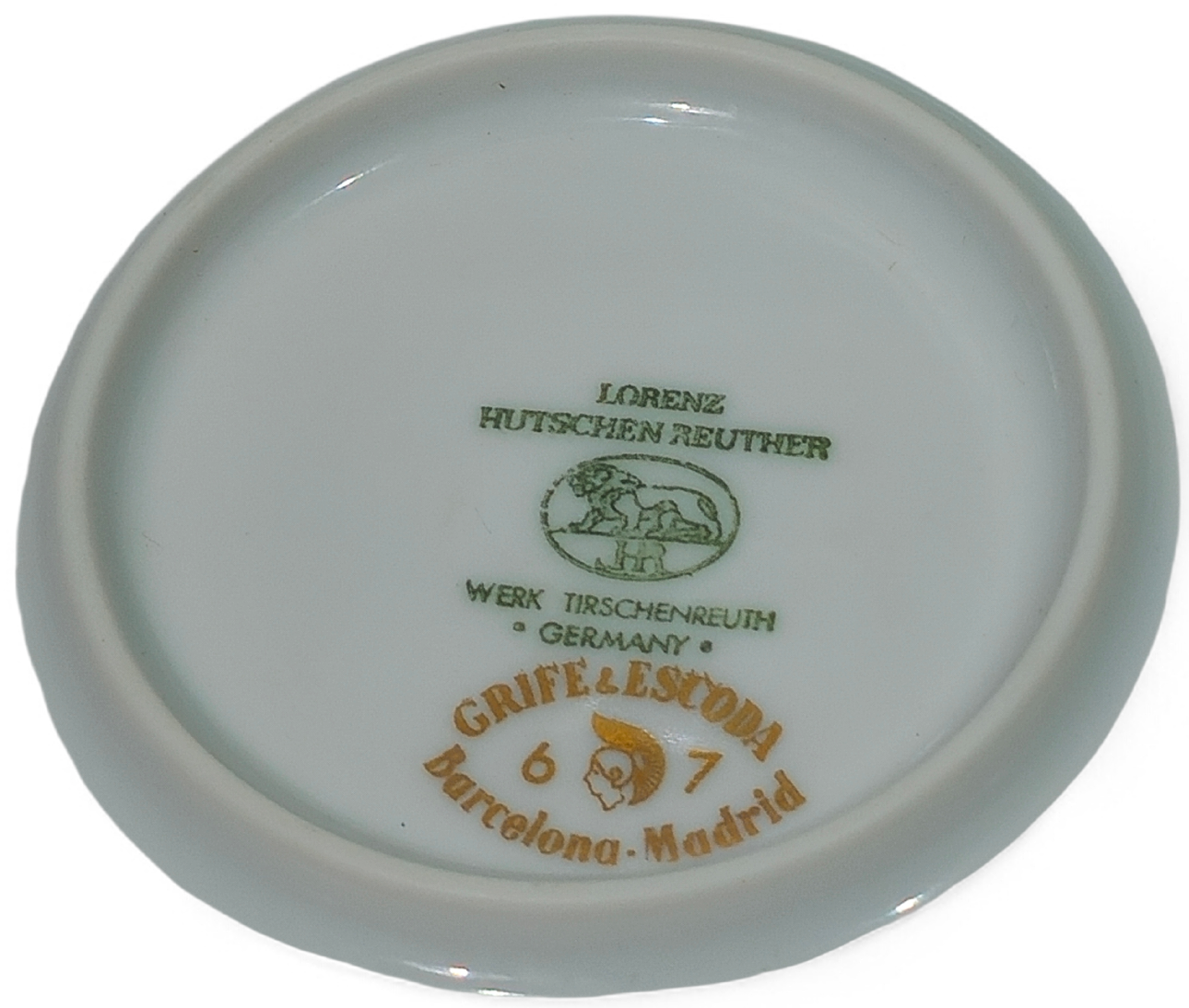 1814 HUTSCHENREUTHER Germany DES MONATS COLLECTOR PLATE/COASTER OKTOBER