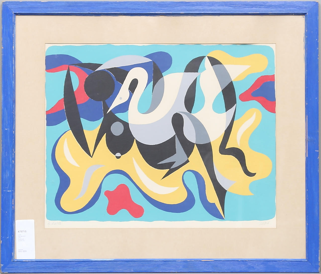 LEON GISCHIA(1903-1991). Färglitografi, signerad.