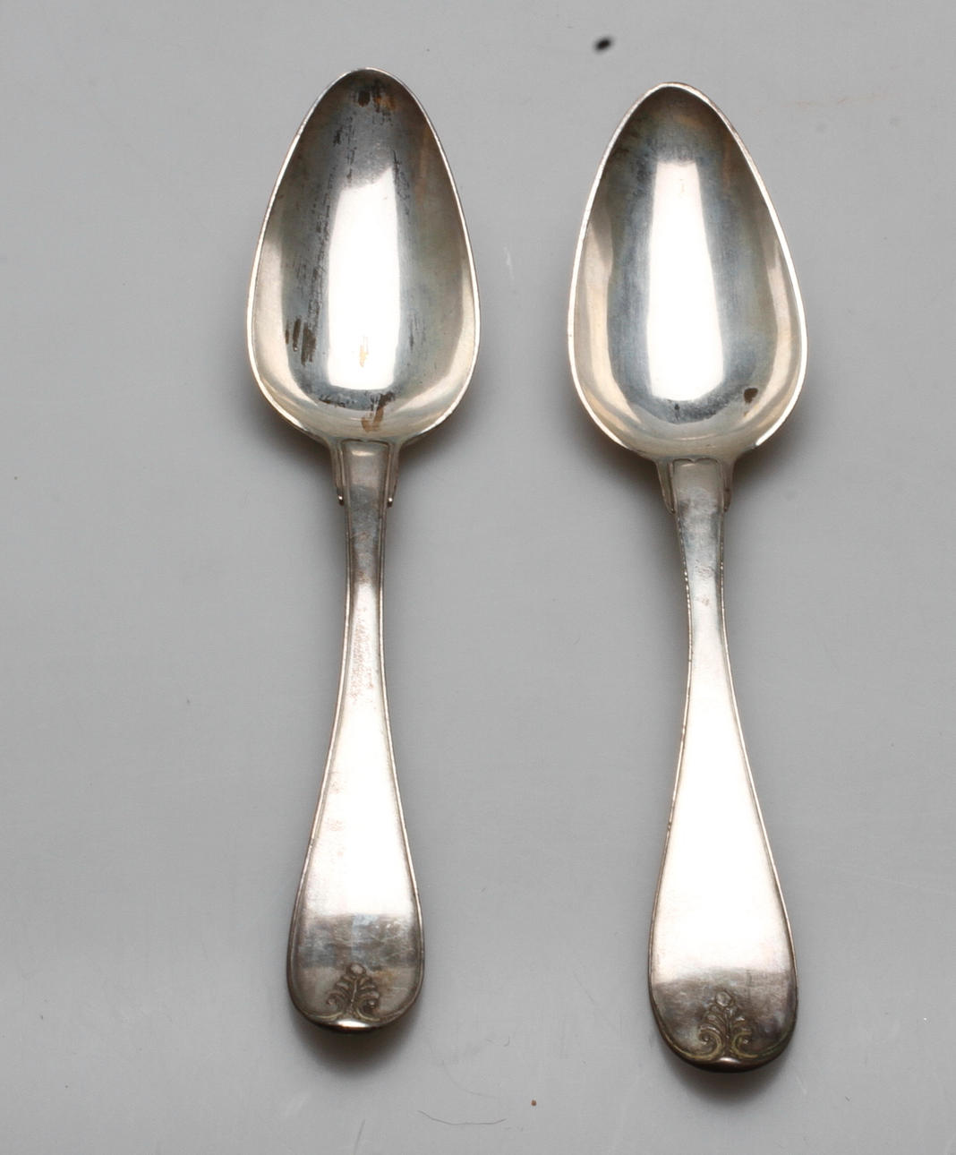 SKEDAR, ett par, silver, Bernhard Wilhelm Ivarsson(verksam 1824-1840), Nyköping 1833.