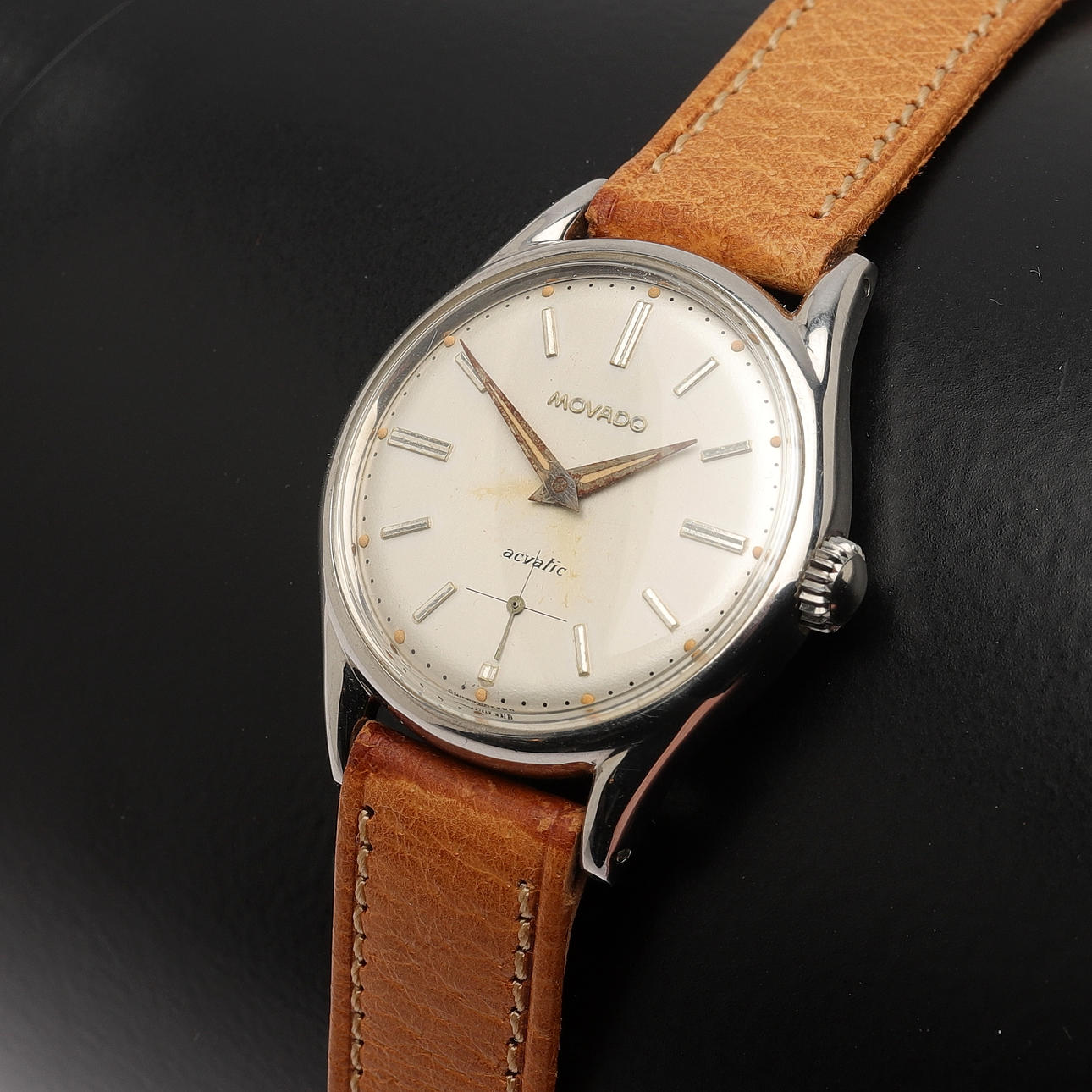 A steel wristwatch, Movado Acvatic, 1960s. Clocks & Watches ...