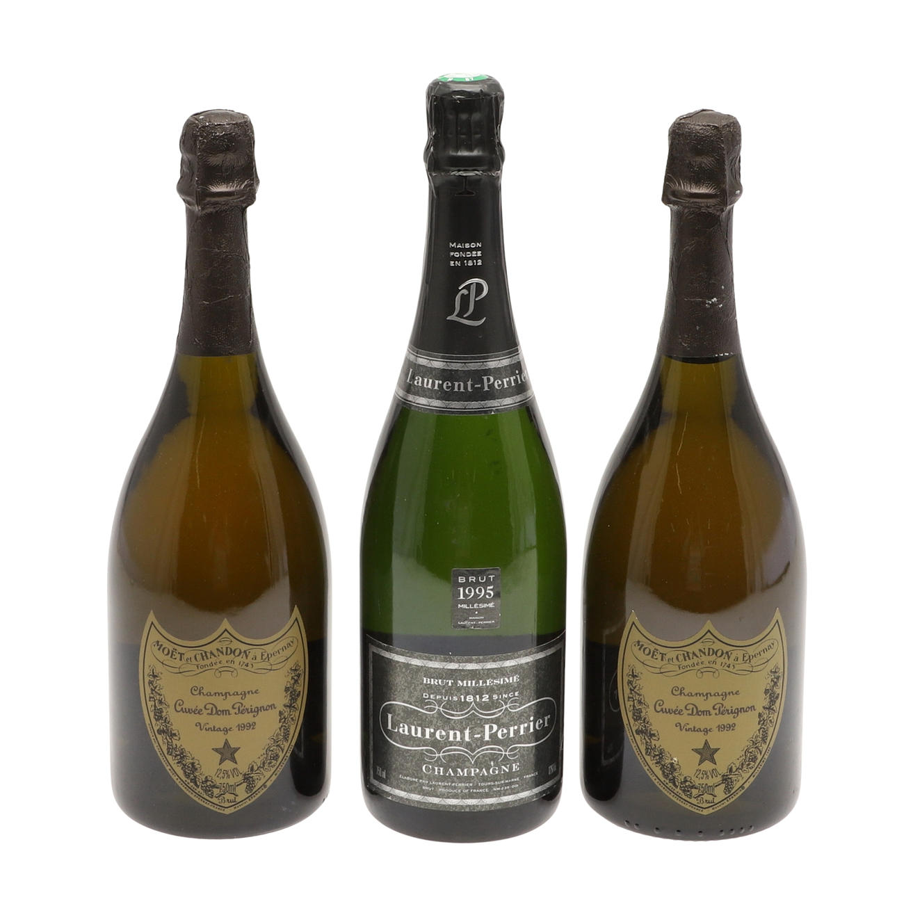 DON PERIGNON CHAMPAGNE & LAURENT PERRIER CHAMPAGNE.